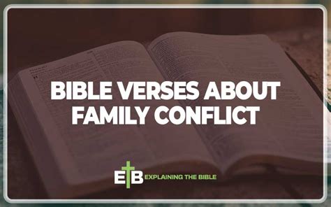 family conflict in the bible|25 Bible Verses About Family Conflict (With Commentary).